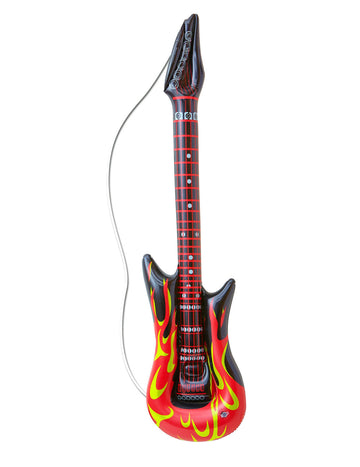 Nafukovací hořící rocková kytara 105 cm