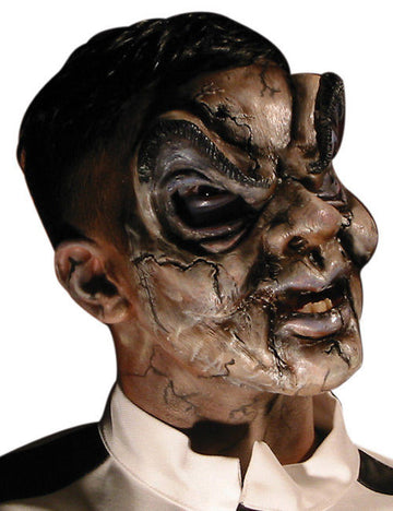 Sada latexové aplikace Hororová panenka Halloween béžová 