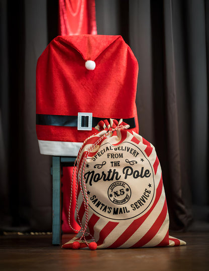 Pruhovaný vánoční pytel 50 x 70 cm 