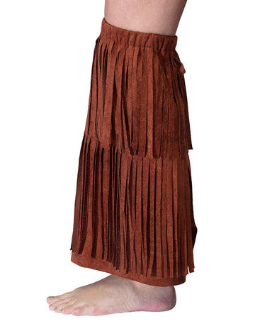 Návleky na nohy s indiánskými třásněmi pro dospělé