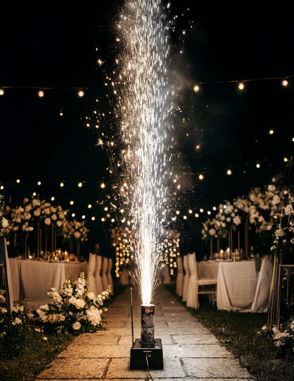 Scénická fontána 3 metry 30 sekund zlatá & stříbrná 