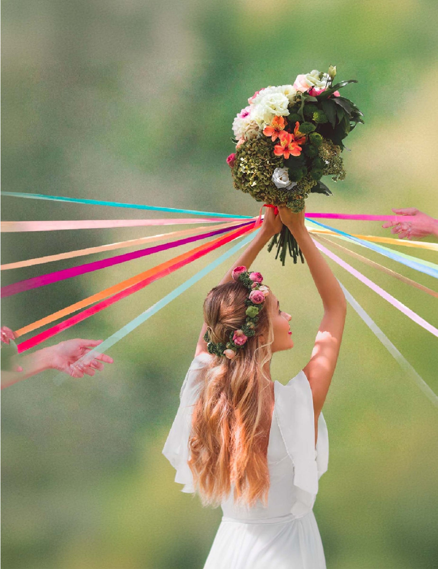 Hra se svatební stuhou