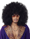 Perruque afro maxi pour adulte noire volumineuse