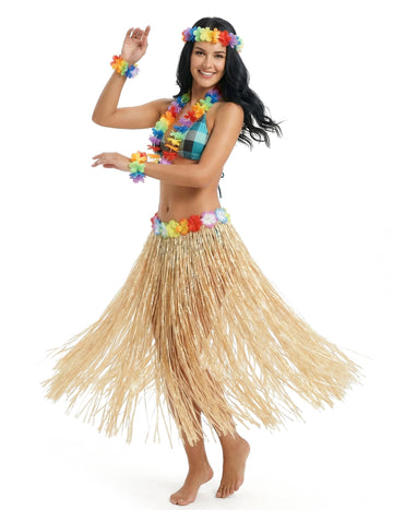 Naturfarbener Hawaii-Rock für Erwachsene