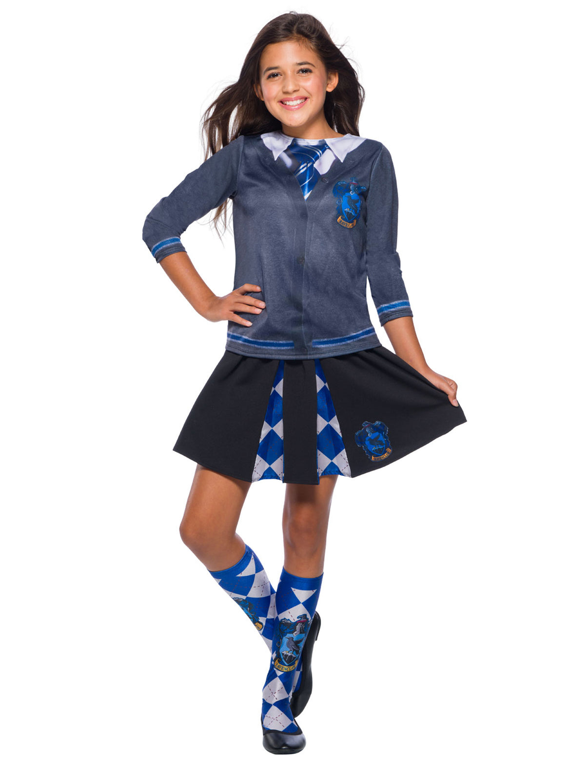 Jupe Serdaigle Harry Potter pour enfant bleue et noire avec blason