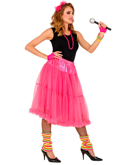 Růžová tylová spodnička 65 cm