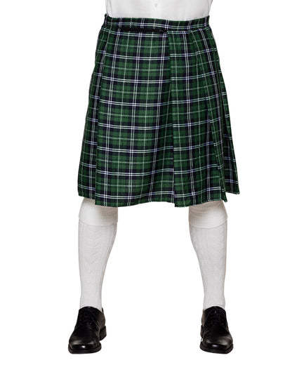 Zelený skotský muž kilt