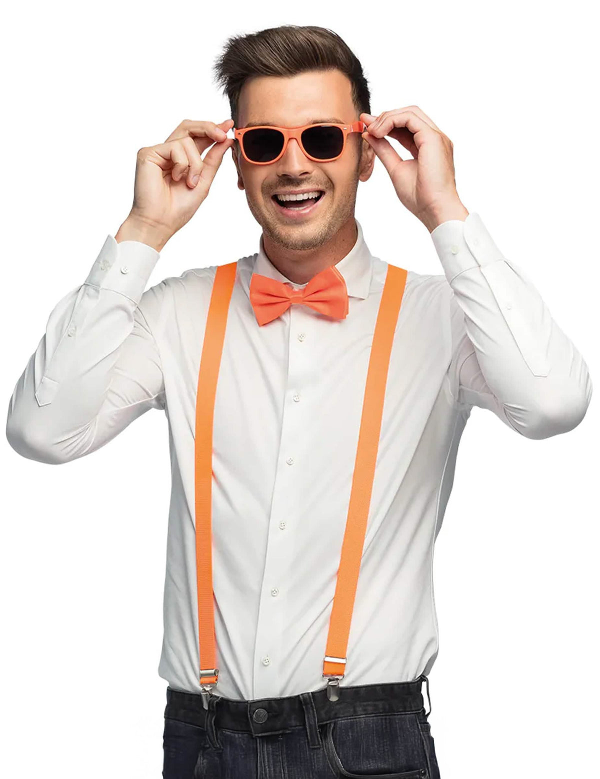 3dílná sada doplňků neonově oranžová UV