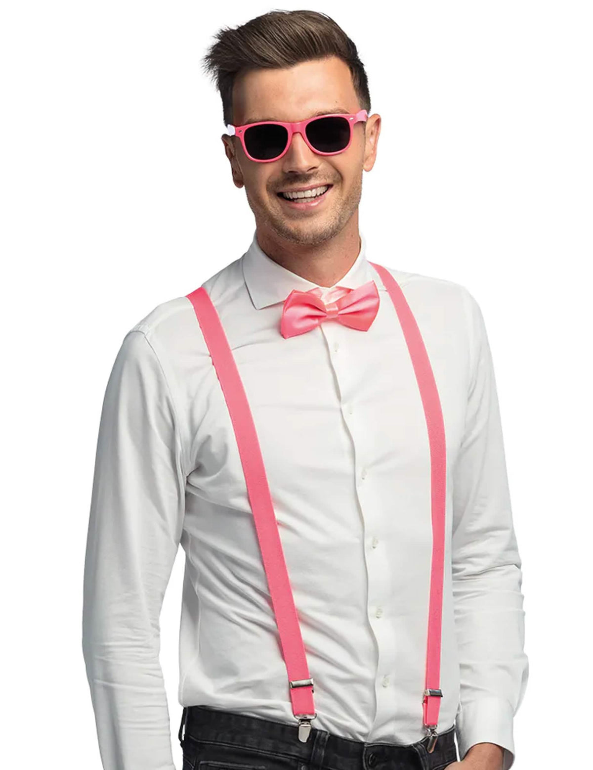 3dílná sada doplňků neonově růžová UV