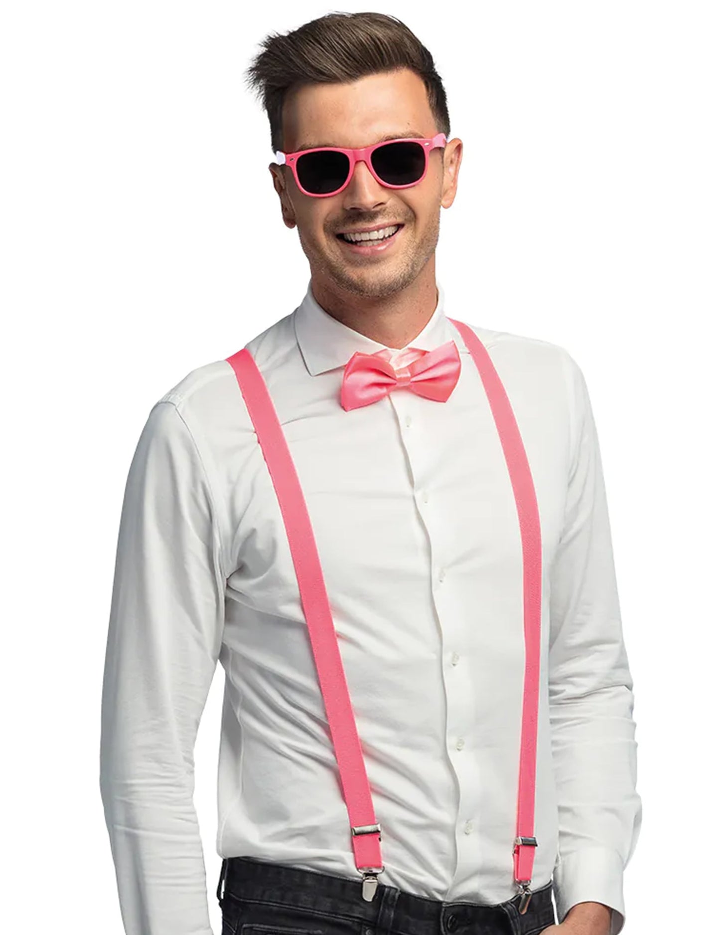 3-teiliges UV-Accessoire-Set in Neonrosa