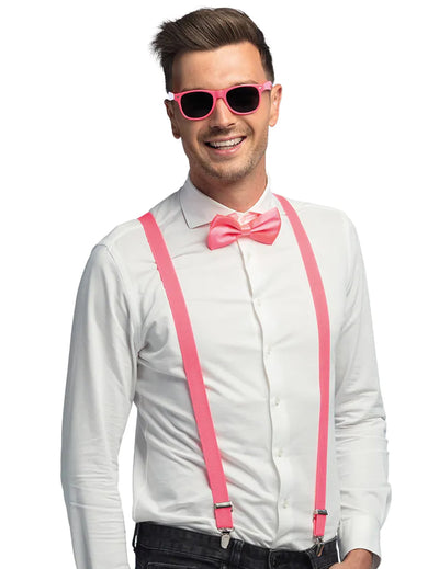 3dílná sada doplňků neonově růžová UV