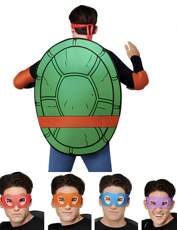 Kit accessoires de déguisement 4 en 1 Tortues Ninja adulte