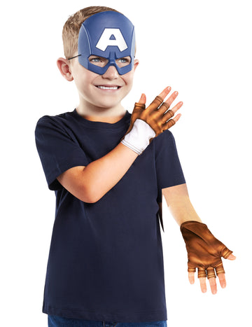 Sada příslušenství pro masku a rukavice Captain America™ pro děti