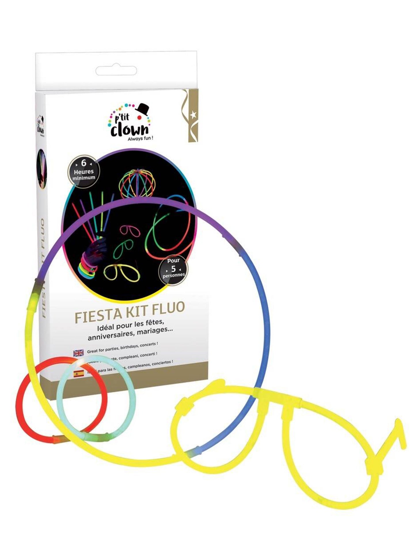 Sada fosforeskujícího příslušenství pro 5 osob