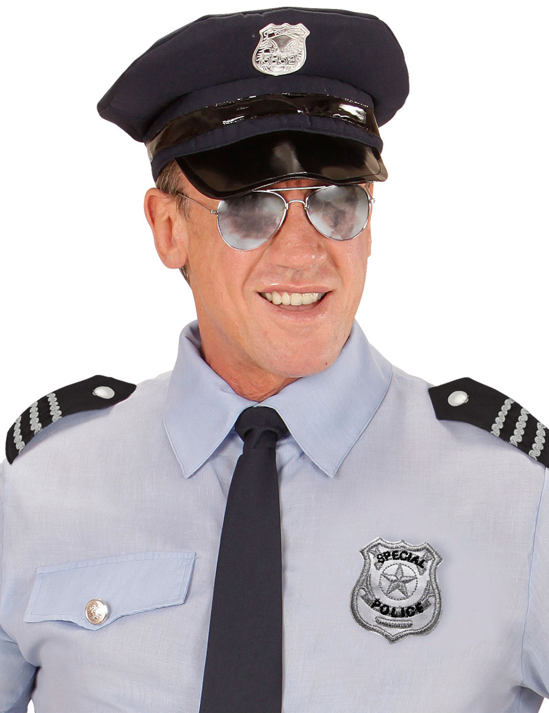 Gros plan du kit d'accessoires de policier