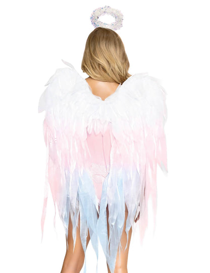 Luxusní sada křídel a čelenky pro dospělé, anděl