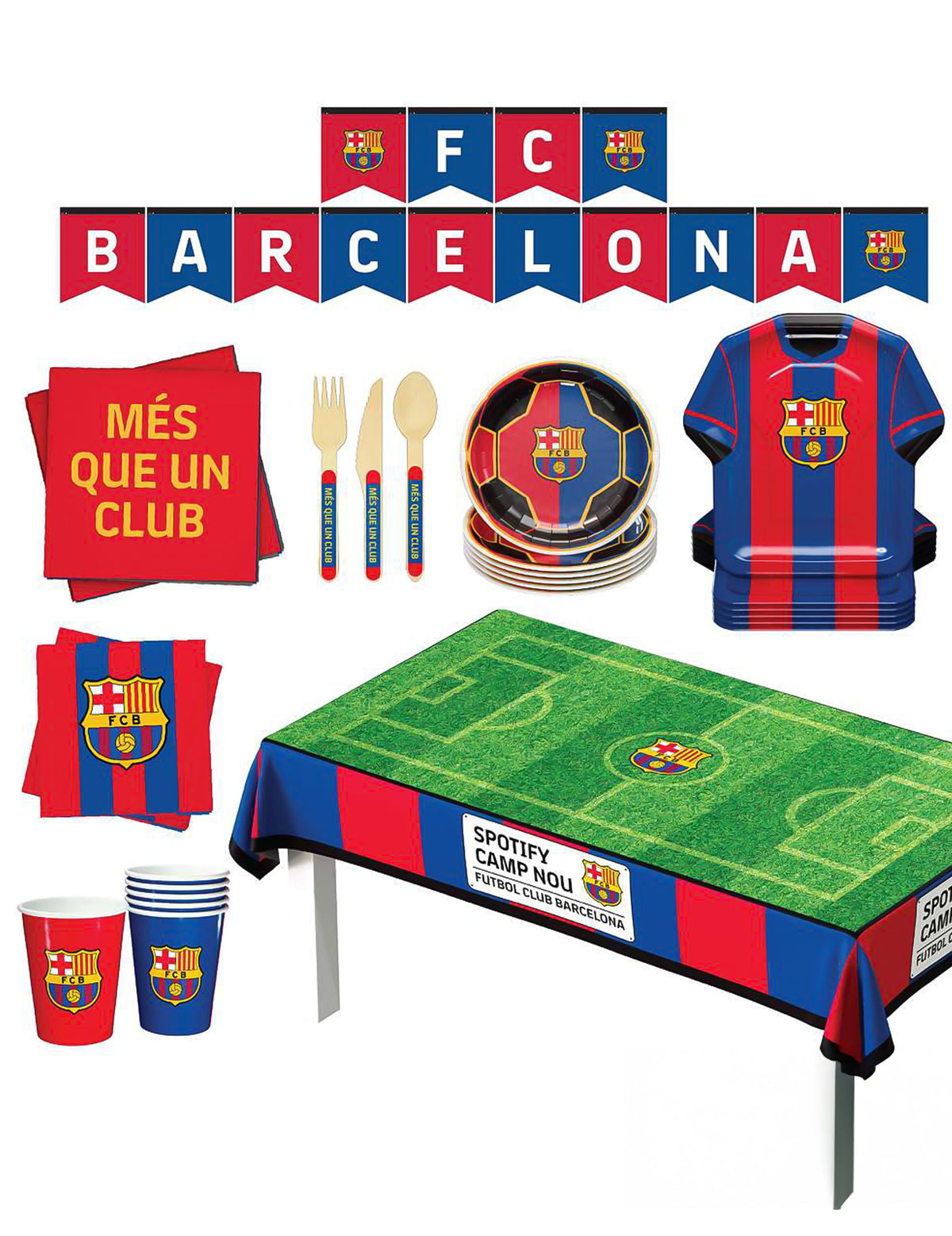 Narozeninová sada FC Barcelone 44 dílů