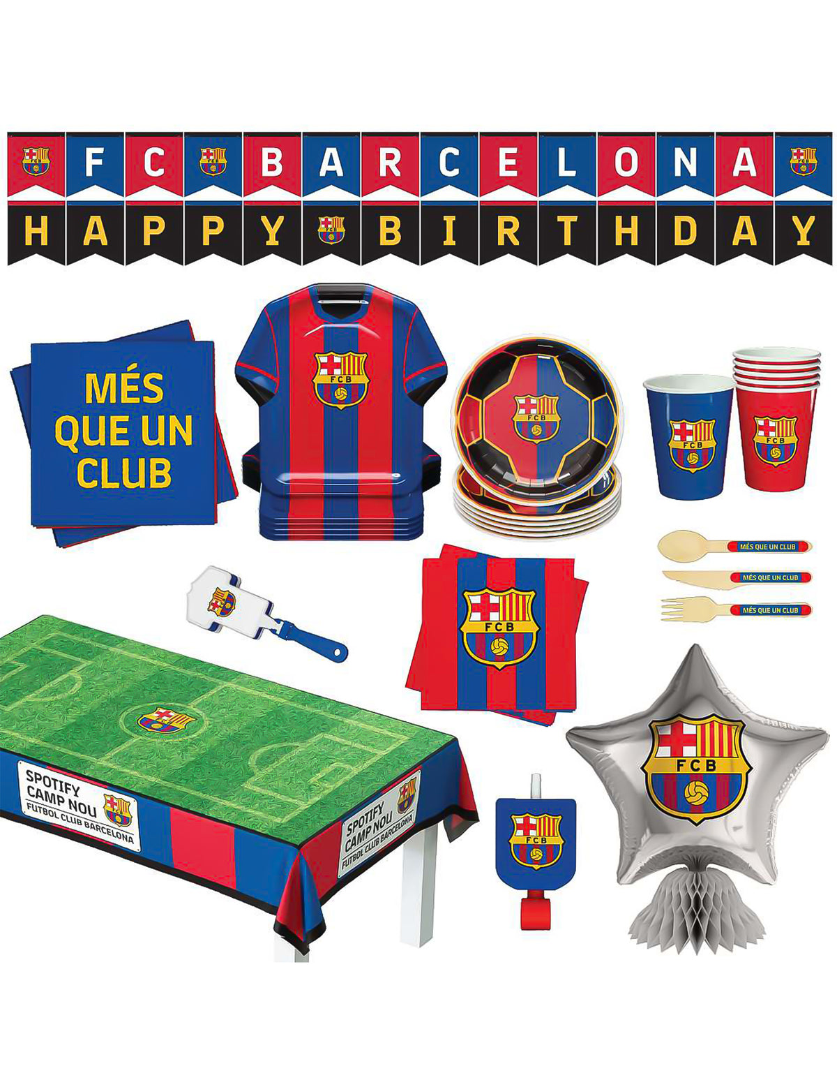 Narozeninová sada FC Barcelone 75 dílů
