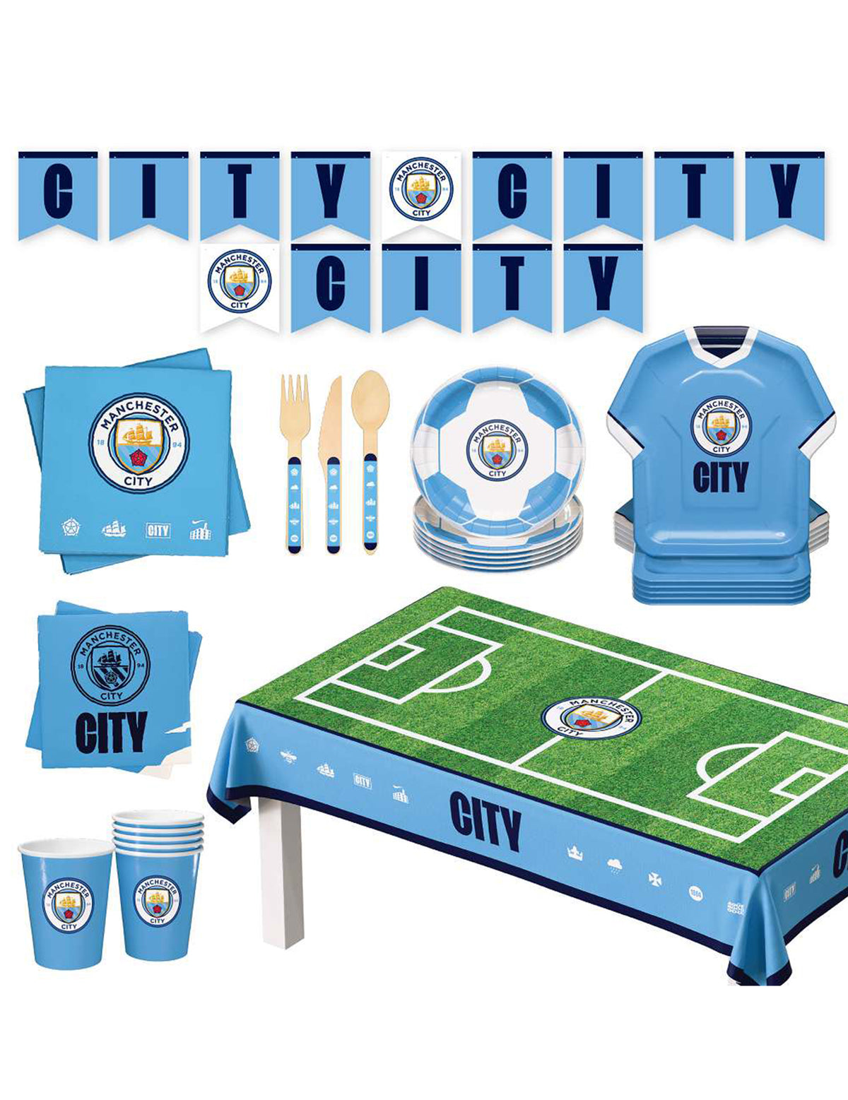 Narozeninová sada Manchester City Football Club 44 dílů