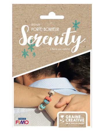 Náramek ze sady šperků pro štěstí s fimo korálky a přívěsky