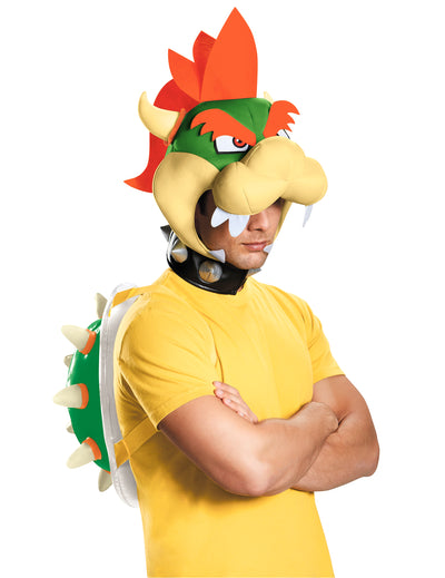 Kit Bowser Nintendo® pour adulte vert et jaune avec carapace à pointes