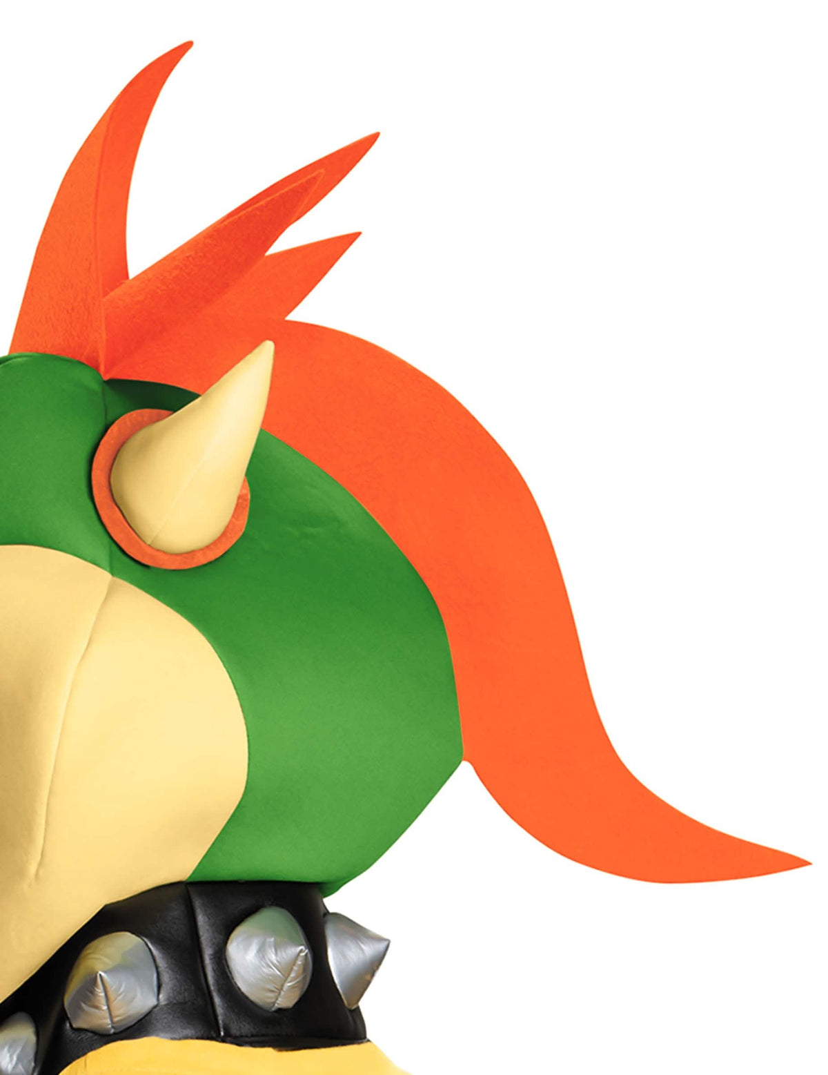 Detail pokrývky hlavy a obojku s hroty sady Bowser Nintendo®