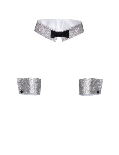 Dámská luxusní sada límce a manžety s kamínky