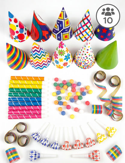 Sada dárků pro 10 osob v různých barvách