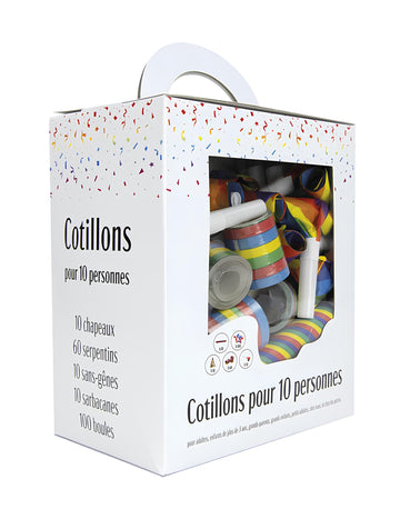 Sada dárků pro 10 osob v různých barvách