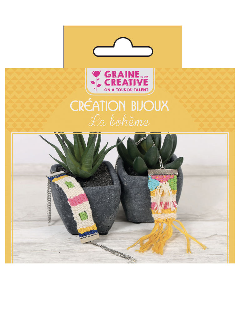 Sada na tvorbu českých šperků 12,5 x 13 cm s tkalcovským stavem