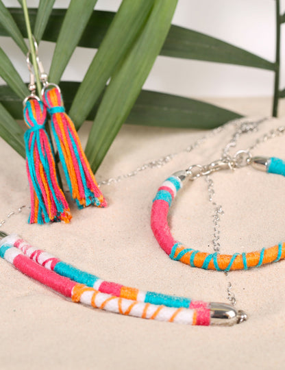 Vícebarevná sada na tvorbu šperků 12,5 x 13 cm kompletní