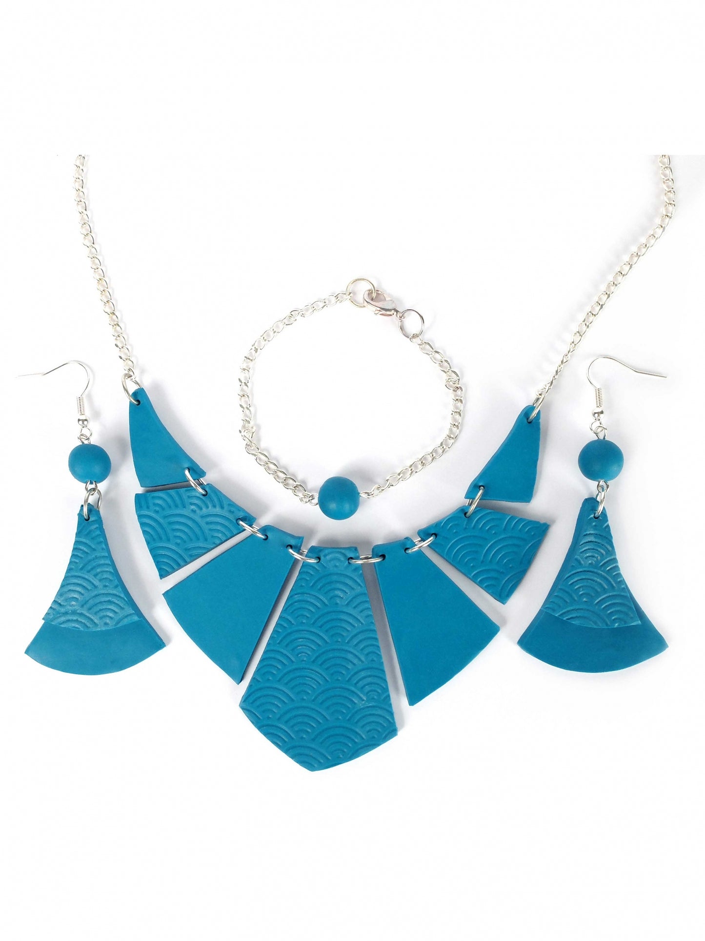 Sada na výrobu tyrkysových šperků 12,5 x 13 cm ve fimo pastě