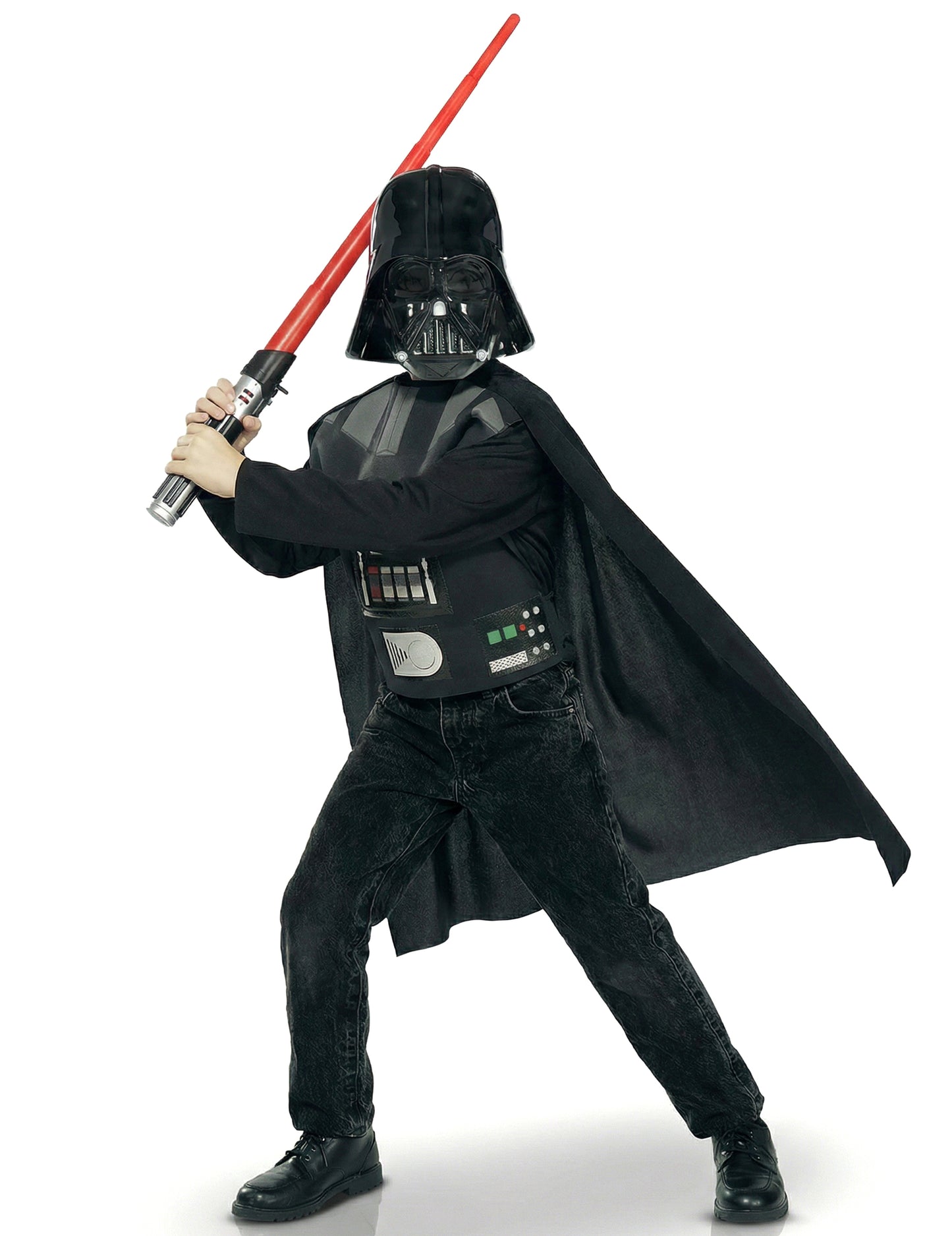 Pohled na akci s dětským kostýmem Darth Vadera