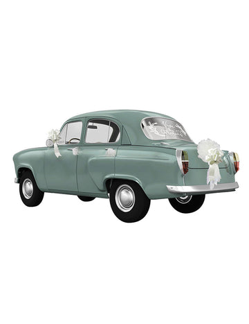 Sada dekorace na auto, ať žije nevěsta a ženich 6 kusů v tylu