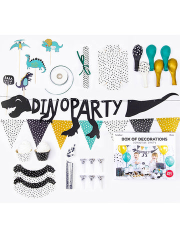 Dinosauří narozeninová dekorace sada 39 kusů kompletní