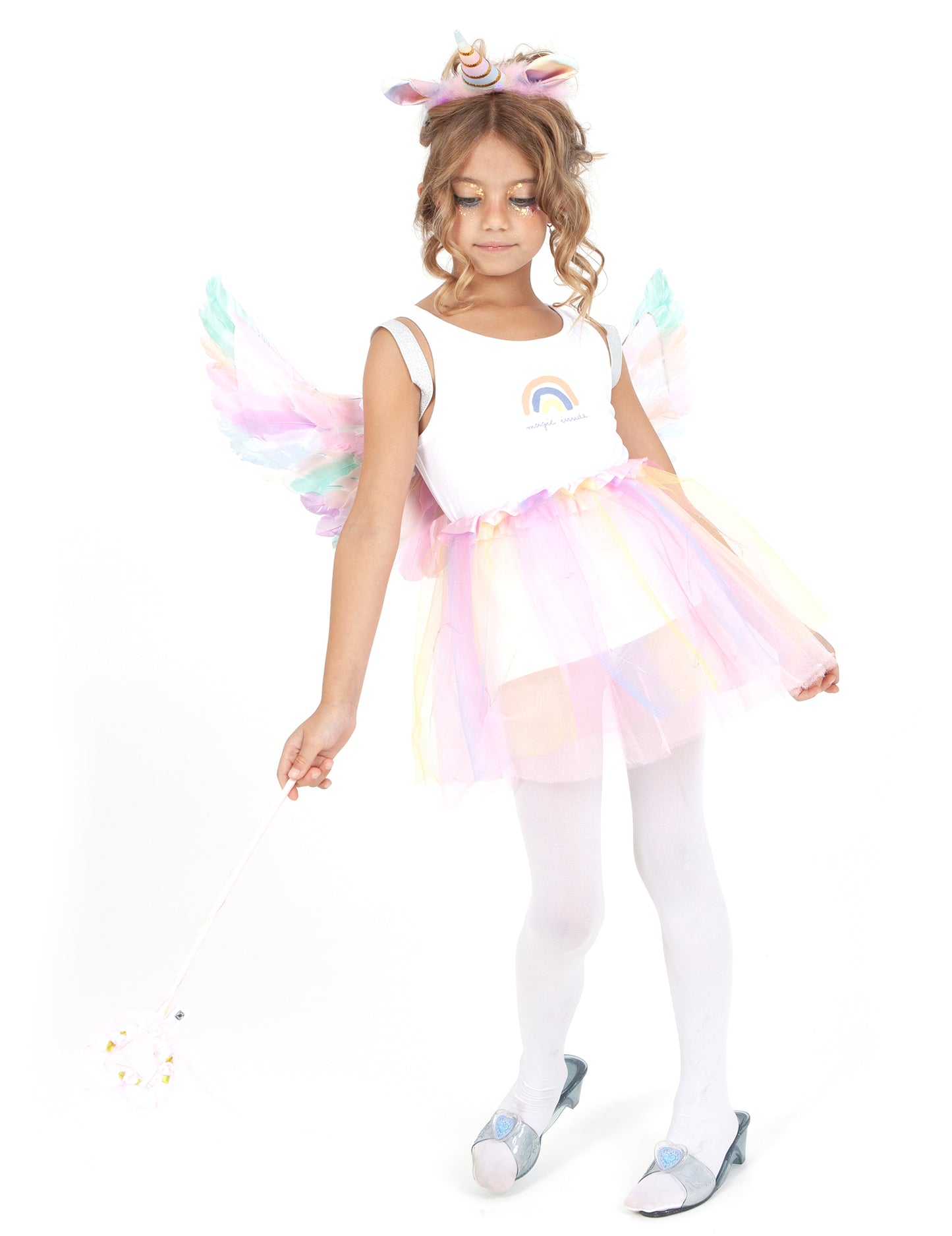 Kit déguisement licorne lumineux fille