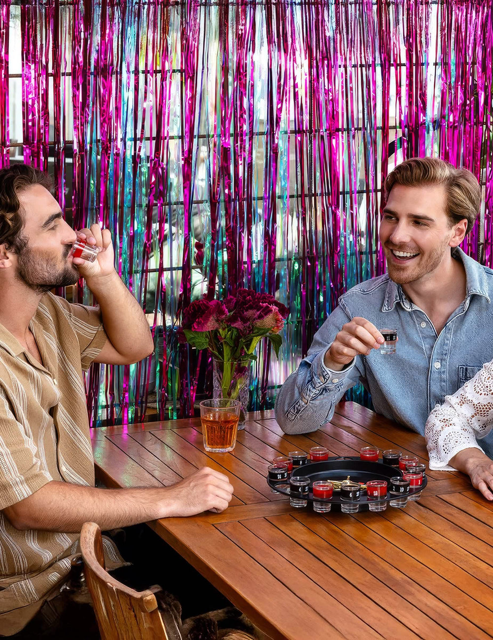 Zobrazení sady hry aperitivní ruleta pro dospělý