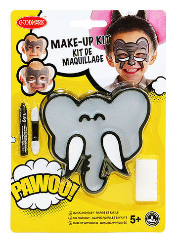 Sada na líčení slon s štětcem a houbičkou pro děti 