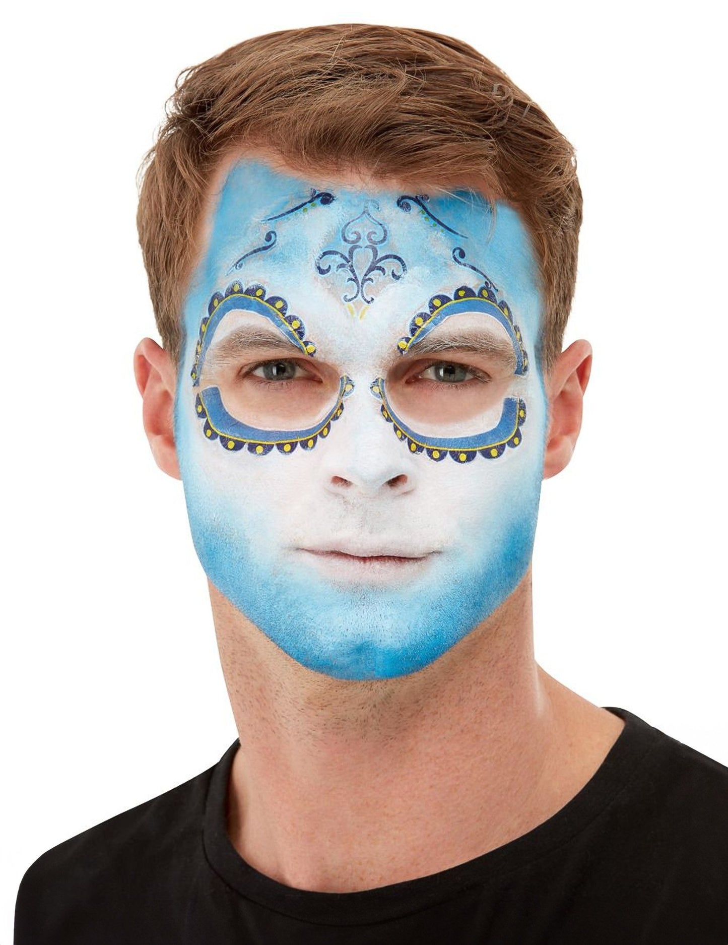 Make -Up Kit a tetoo dia de los muertos blue dospělý