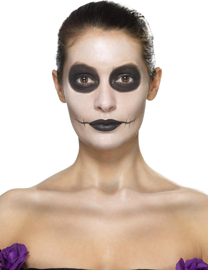 Kit make -up Blue Flowers Woman Dia de los muertos