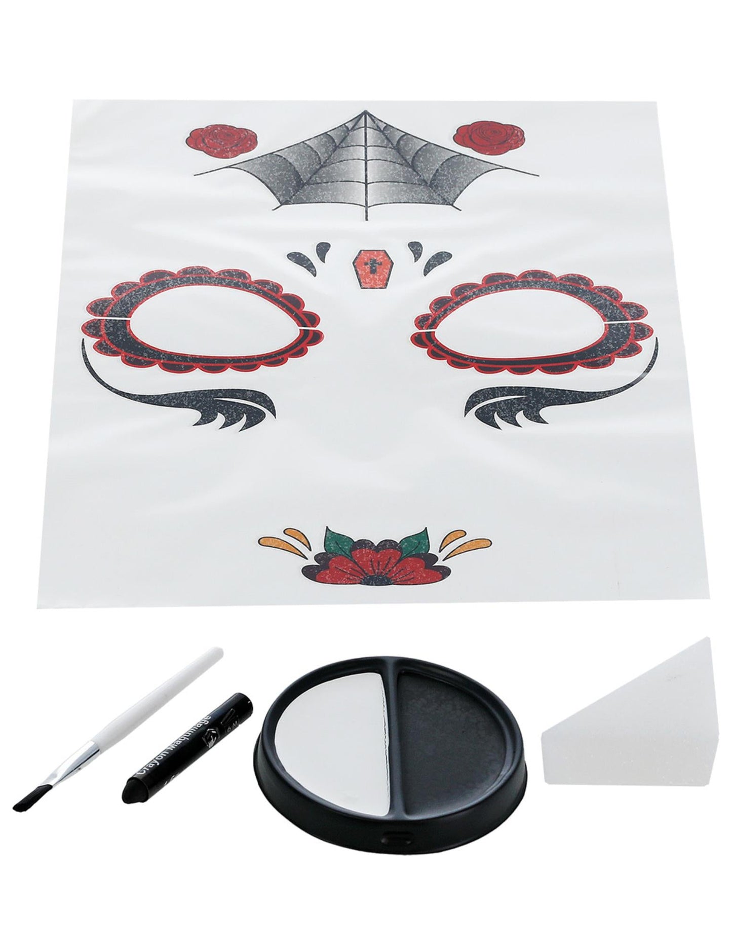 Kit make -up princezna Spider Woman Dia de los muertos