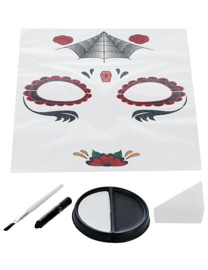 Kit make -up princezna Spider Woman Dia de los muertos