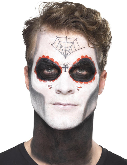 Mexická kosterní make -up Kit Adult Dia de los muertos