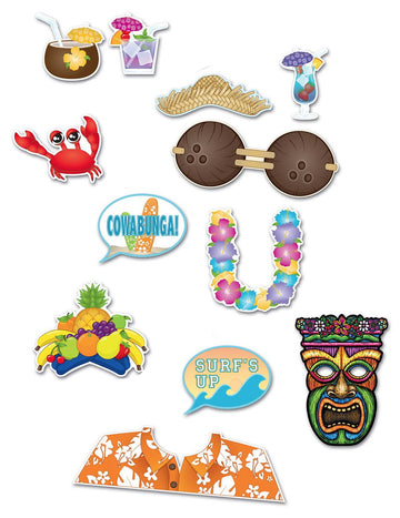 Havajská sada pro fotobudku, 12 kusů příslušenství