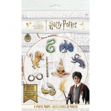 8dílná sada fotobudky s motivem Harryho Pottera