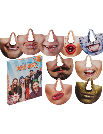 Sada 15 kusů fotobudky pro humorná ústa