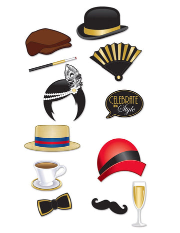 Sada fotobudky 20. let, 12 doplňků