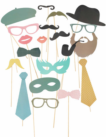 20dílná sada retro fotobudky