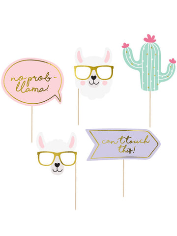 5dílná sada fotobudky pastelových lam k narozeninám