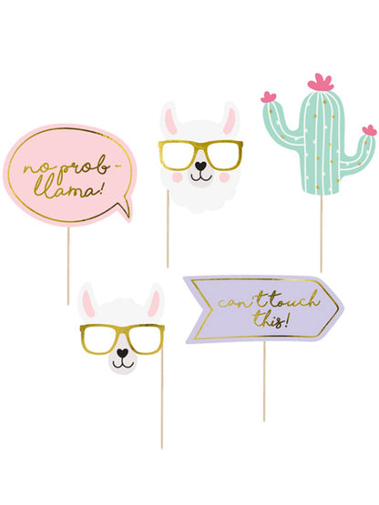 5dílná sada fotobudky pastelových lam k narozeninám